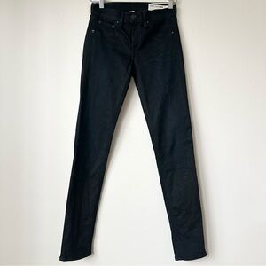 RAG & BONE | “THE LEGGING” SUPER STRETCH SKINNY MID-RISE JEGGINGS DARK INDIGO